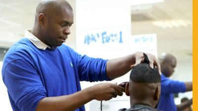 The London barber who gives free haircuts and advice to the young and unemployed.