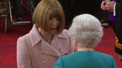 Anna Wintour and the Queen