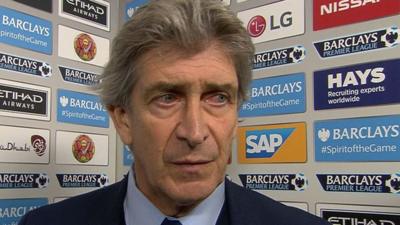 Manchester City manager Manuel Pellegrini