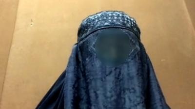 Ayesha (not her real name) in burqa