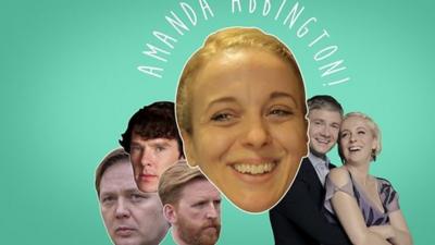 Amanda Abbington and Martin Freeman