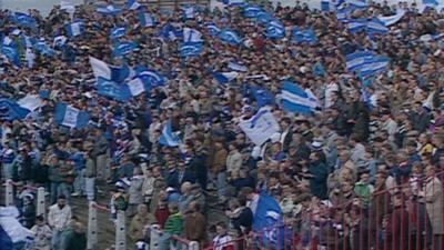 Scenes from the 1992 Irish Cup Final