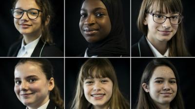 School girls mark International Day of the Girl