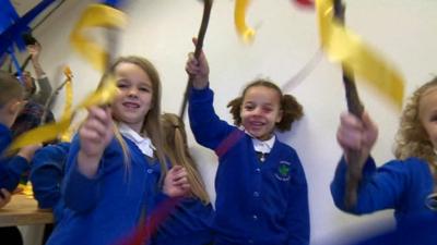 Children from Oakfield Primary School, Gateshead