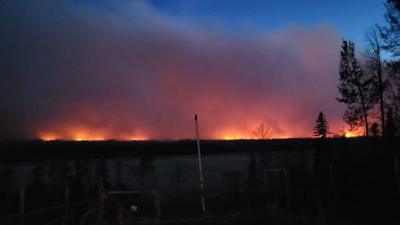 Wildfire on horizon