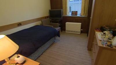 A bedroom in the refurbished accommodation