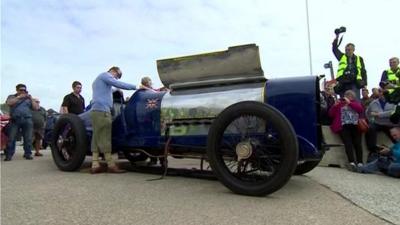 Blue Bird car