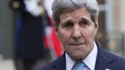 John Kerry in Paris