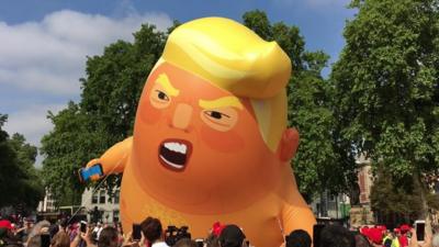 Trump blimp