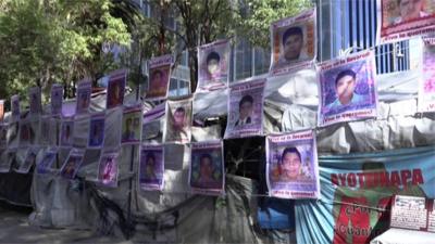 Images of the 43 students missing