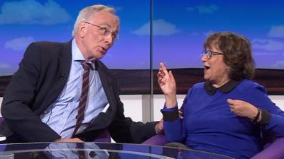 Peter Bone and Yasmin Alibhai-Brown.