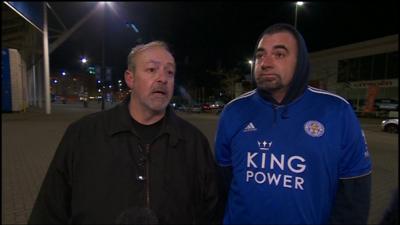 Fans outside stadium