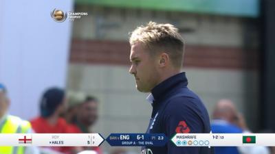 Jason Roy caught by Mustafizur off Mortaza