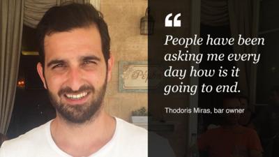 Thodoris Miras, Greek bar owner (July 2015)