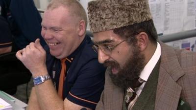 Citizen Khan was the surprise announcer at Birmingham New Street to the amusement of staff