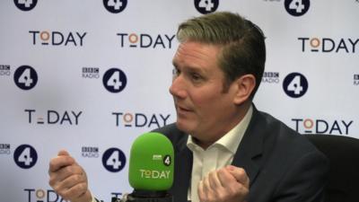 Sir Keir Starmer speaking on BBC Radio 4's Today programme