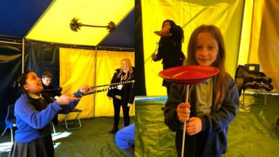 Circus skills on school return