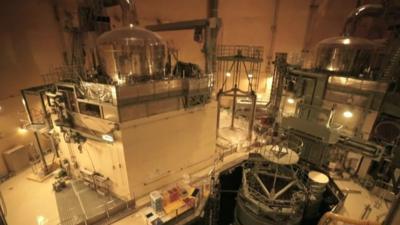 Interior of a nuclear reactor