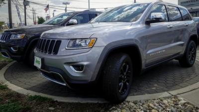 Jeeps on forecourt