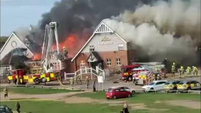 Firefighters tackling major blaze