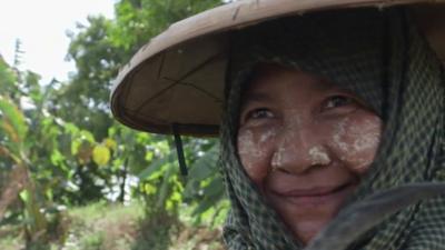 Farm worker in Myanmar