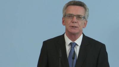 German Interior Minister Thomas de Maiziere