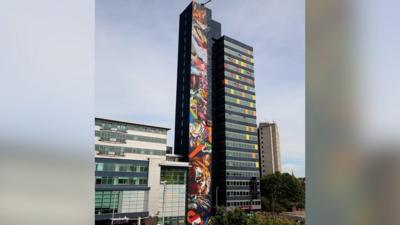 St George's tower in Leicester