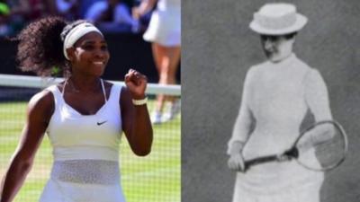 Serena Williams and Maud Watson