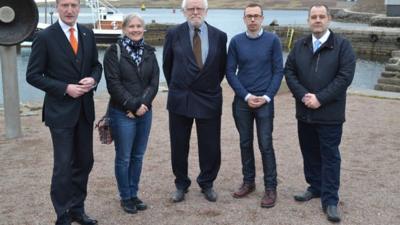 Panellists on the Shetland Islands hustings