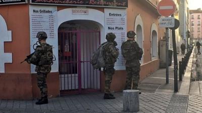 Army officers in Paris