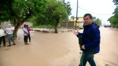 Nick Bryant in Haiti as Hurricane Matthew hits