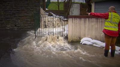 Flooding in Pentre