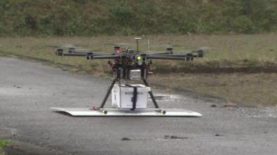 Drone carrying food