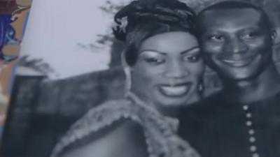 Aissatou Sanogo with her husband