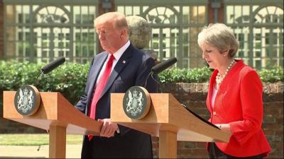 Trump and May.