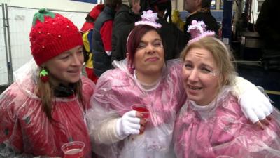 Cologne carnival goers