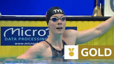 Watch Great Britain's Kathleen Dawson claim a sensational European 100m backstroke title despite having to swim the final twice in Budapest.