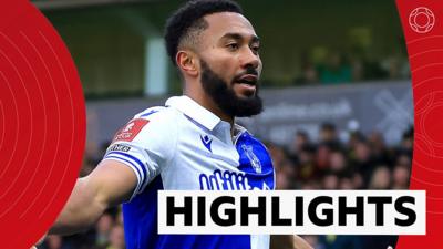 Bristol Rovers celebrating equaliser