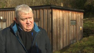 Hywel Thomas of the Ynni Anafon Energy hydro project in Abergwyngregyn, Gwynedd.