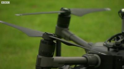 Severn Trent Water is using a drone to spot leaks