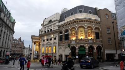 front of a theatre