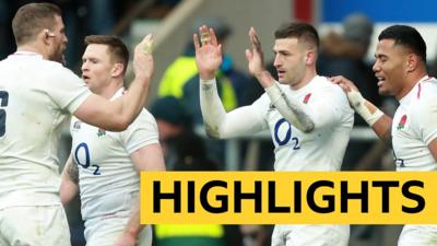 Highlights: England 44-8 France