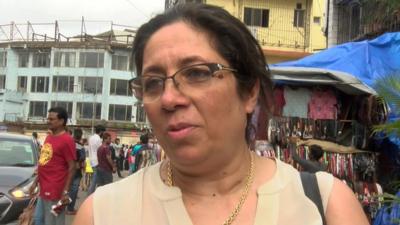 Lady in Mumbai market