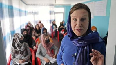 Lyse Doucet and children