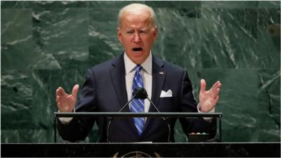 At the United Nations General Assembly, Joe Biden pledged the US would work with any willing nation.