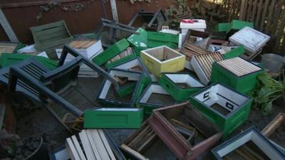Flood-damaged items in York