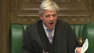 John Bercow at PMQs