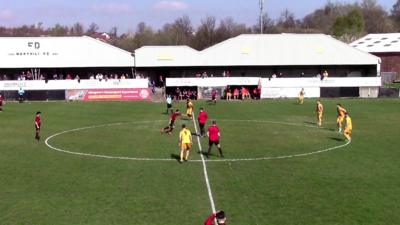 Maryhill's Gavin Stokes scores against Clydebank after 3.2 seconds