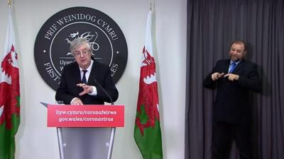 Mark Drakeford at press conference