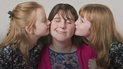 Sophie & Lauren with their mother Lee